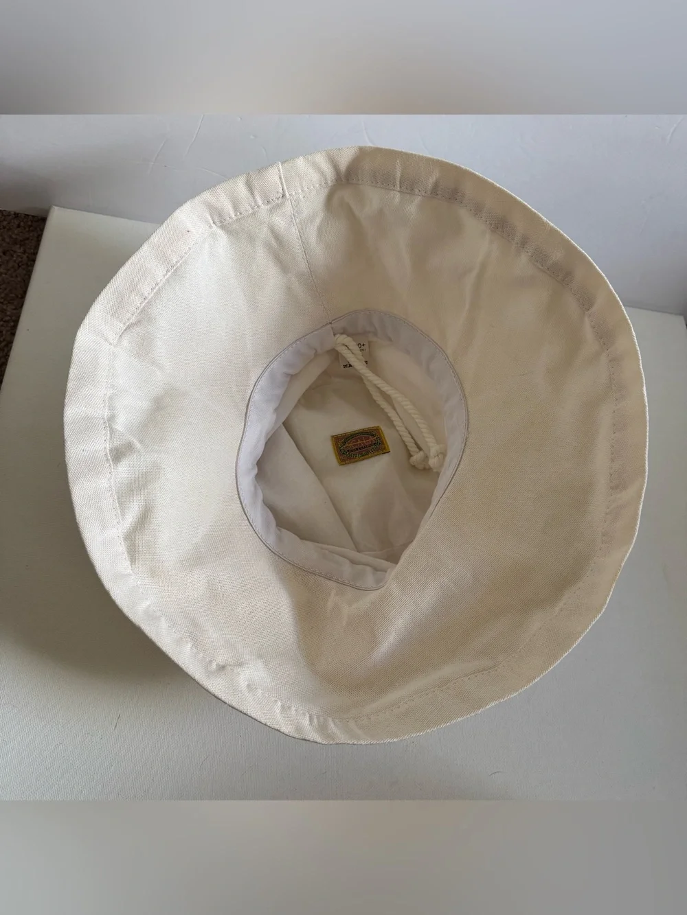 Scala Collezione UPF 50+ Cotton Big Brim Sun Hat Ivory Floppy Beach Resort OS